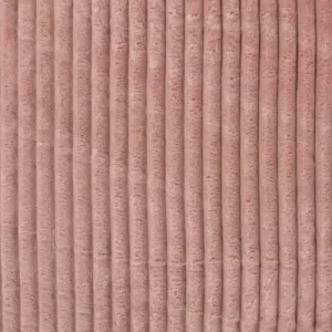 Minky Côtelé Rose