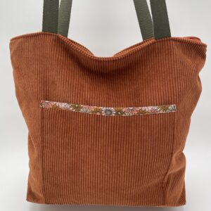 sac romane fleurs