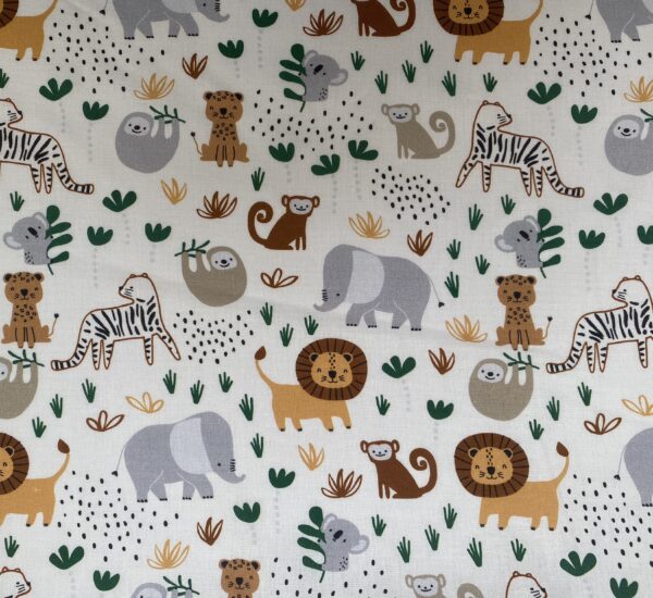 coton animaux jungle