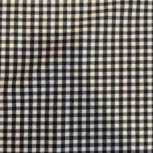 Coton vichy bleu marine