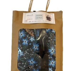 Lunch bag fleurs bleues