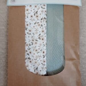 Sac à tarte fleurs vert