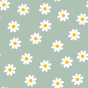 Coton imprimé marguerite