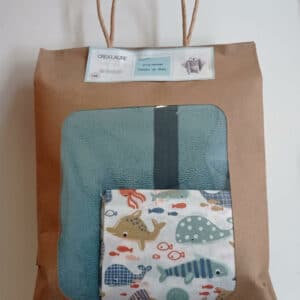 Poncho de bain animaux de la mer