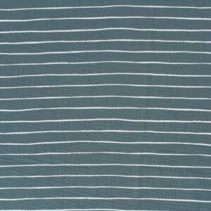Double gaze rayures bleu