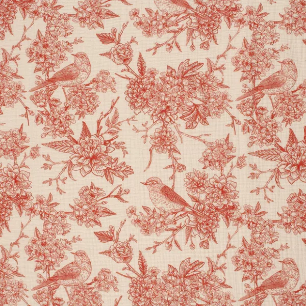 Double gaze fleurs