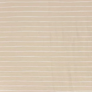 Double gaze rayures beige