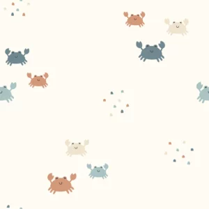 Tissu éponge - Crabes