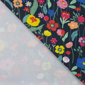 Jersey fleurs colorées