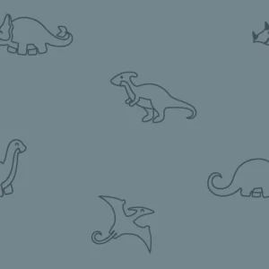 Tissu éponge -Dinosaures