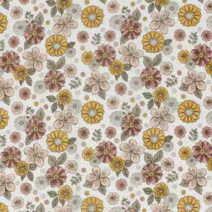 Double gaze fleurs
