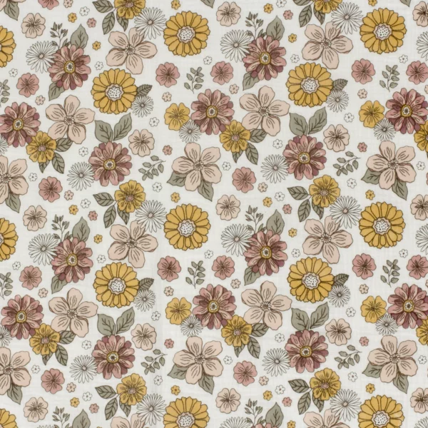 Double gaze fleurs