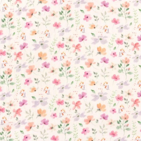 Double gaze fleurs