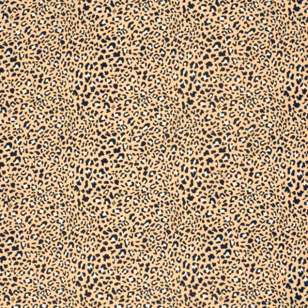 Popeline de viscose léopard