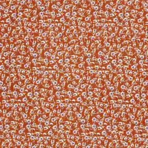 Viscose - Fleurs / fines rayures lurex or