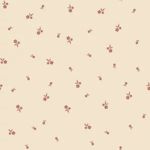 RIB fleurs beige