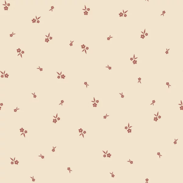 RIB fleurs beige