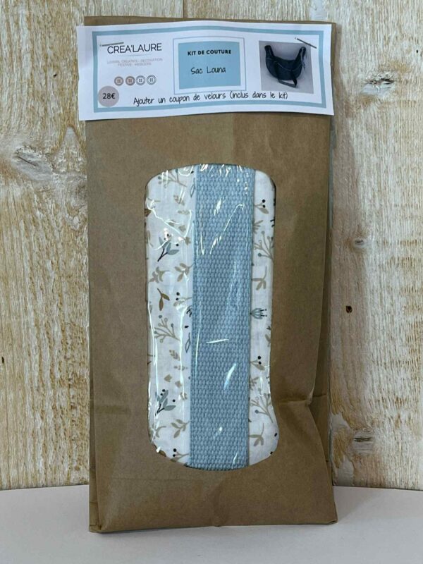 Kit Sac Louna feuilles bleu