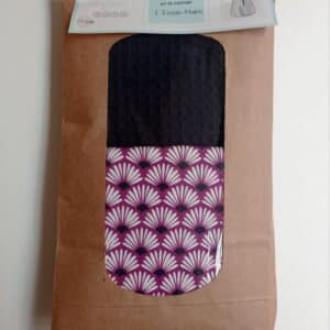Kit Essuie-Mains évantails aubergine