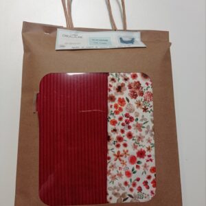 Kit Sac Louna fleurs rouges