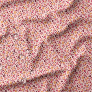 Imperméable imprimé Caseille rose orange