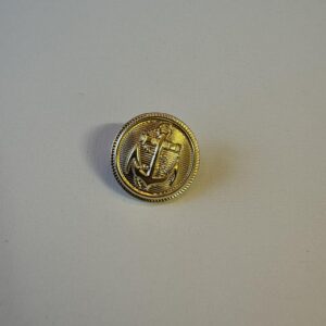 Bouton dorée encre marine 25mm