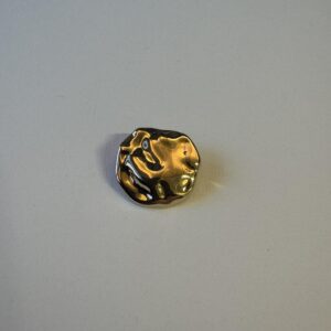 Bouton dorée géométrique 22mm