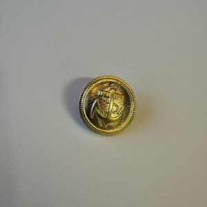 Bouton dorée encre marine 22mm