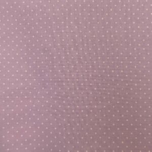 Coton enduit parme à pois