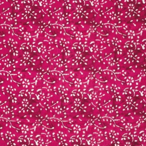 Tissu abstrait fleur fushia