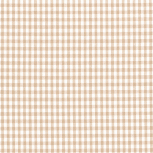 Tissu vichy petit beige
