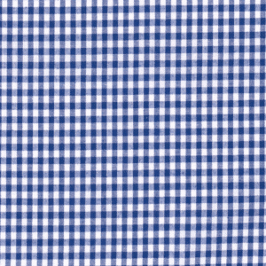 Tissu vichy petit bleu roi