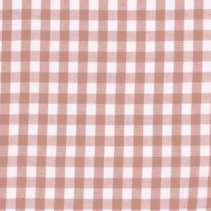 Tissu vichy moyen vieux rose