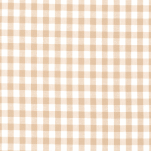 Tissu vichy moyen beige