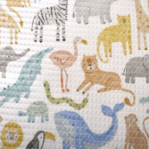 Nid d'abeille junzo blanc/multico