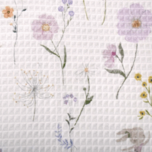 Nid d'abeille zelmya blanc/violet