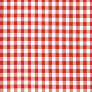 Tissu vichy moyen rouge