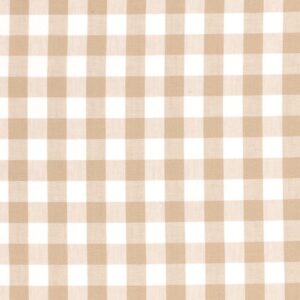 Tissu vichy grand beige