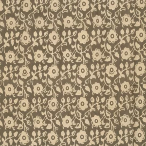 Tissu abstrait fleurs gris