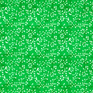 Tissu abstrait fleurs vert citron