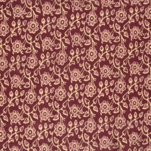 Tissu abstrait fleurs rouge