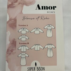 patron blouse robe amor