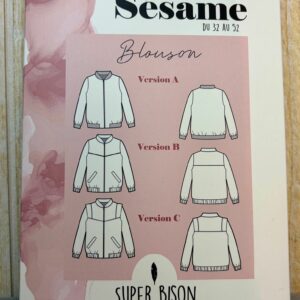 patron blouson teddy sesame femme