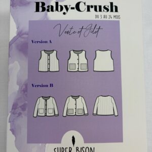 patron gilet veste baby crush