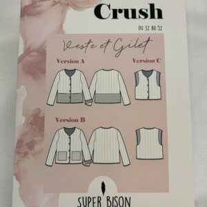 patron veste gilet crush