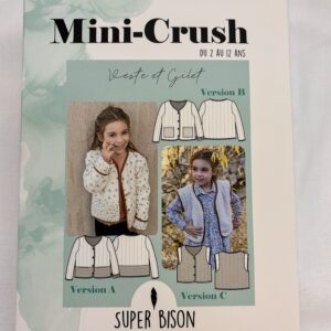 patron veste gilet mini crush