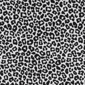 Coton léopard noir et blanc