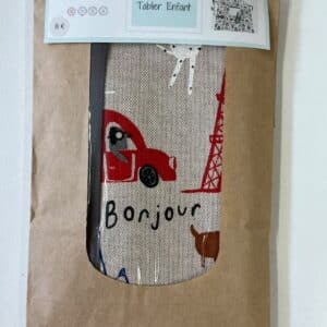 kit couture tablier enfant motif paris