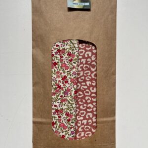 kit couture bandeau croise fleurs roses leopard