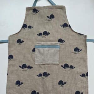 kit couture tablier enfant motif baleine